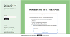 Desktop Screenshot of kunstdrucke-textildruck.de