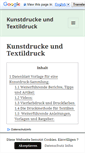Mobile Screenshot of kunstdrucke-textildruck.de