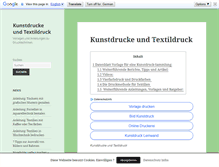 Tablet Screenshot of kunstdrucke-textildruck.de